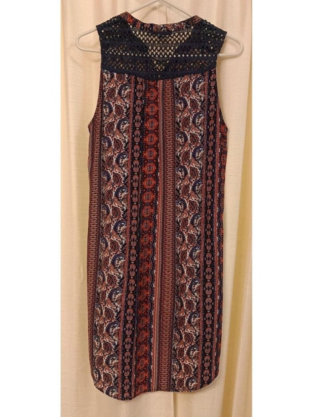 Women_s Blue Orange Boho Style Ti